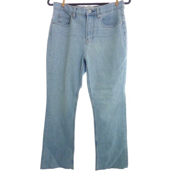 Everlane Blue Denim Jeans Raw Edge Size 28 Reg Crop Cropped - Picture 1 of 7